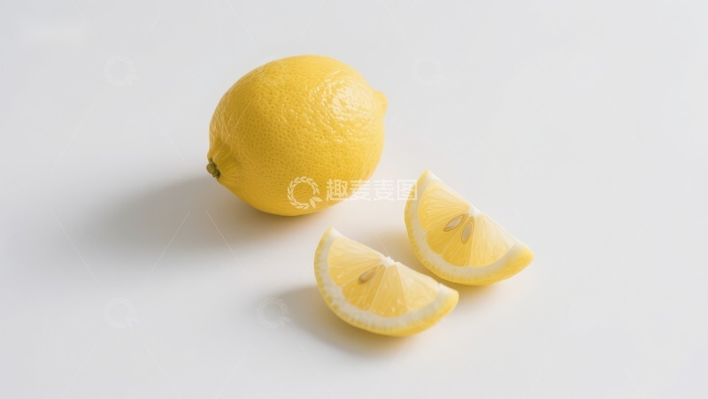 高清大图下载【趣麦麦图】新鲜柠檬与切片