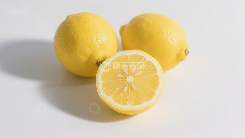 高清大图下载【趣麦麦图】新鲜柠檬切片展示