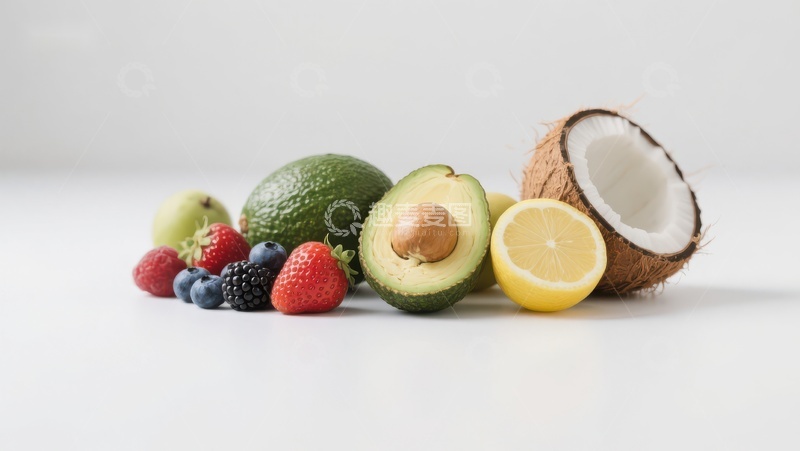 高清大图下载【趣麦麦图】新鲜水果组合展示