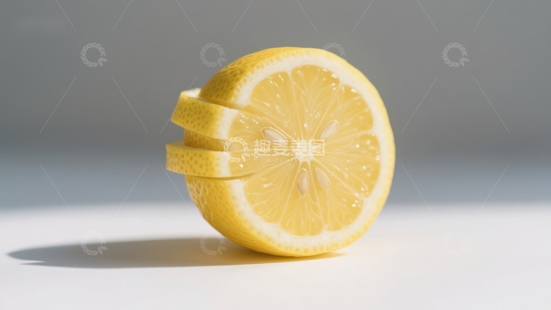 高清大图下载【趣麦麦图】切片柠檬的创意排列