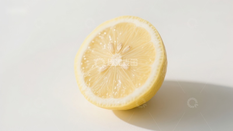 高清大图下载【趣麦麦图】新鲜柠檬切面特写