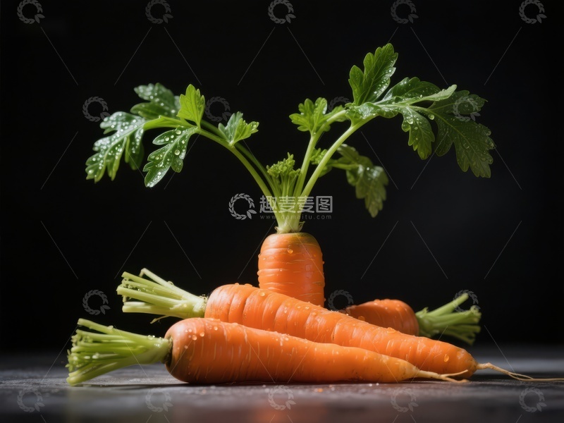 高清大图下载【趣麦麦图】新鲜胡萝卜堆叠特写