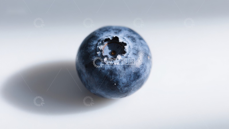 高清大图下载【趣麦麦图】一颗新鲜蓝莓的特写