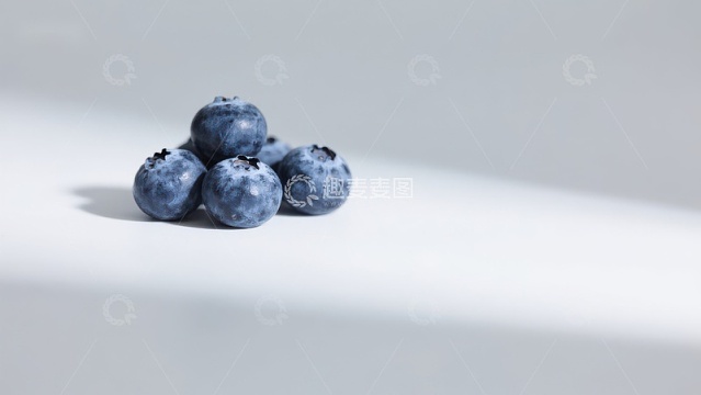 新鲜蓝莓静物摄影
