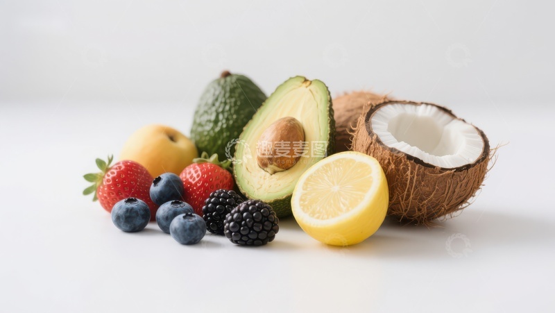 高清大图下载【趣麦麦图】新鲜水果组合展示