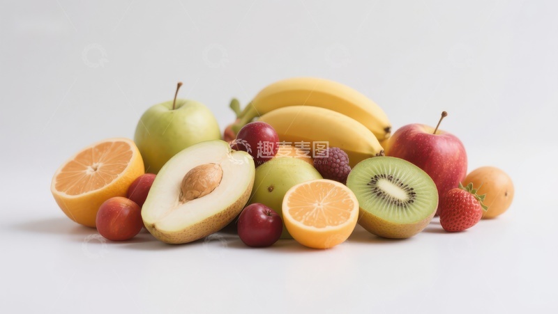 高清大图下载【趣麦麦图】新鲜水果堆叠展示