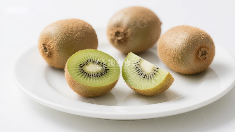 高清大图下载【趣麦麦图】新鲜猕猴桃切片展示
