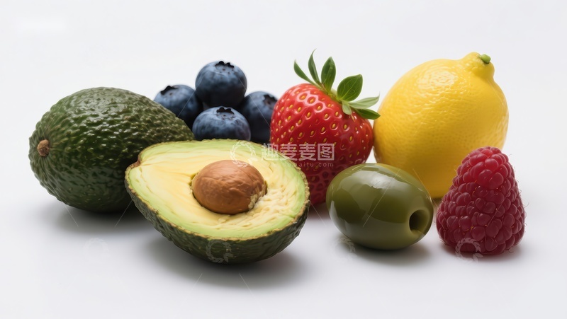 高清大图下载【趣麦麦图】新鲜水果与蔬菜的组合