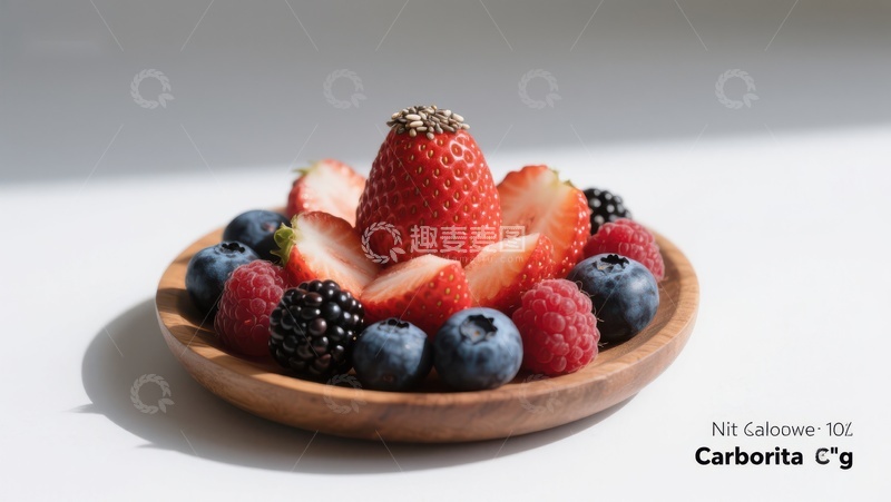 高清大图下载【趣麦麦图】新鲜水果拼盘，色彩缤纷