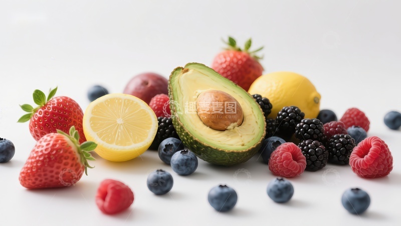 高清大图下载【趣麦麦图】新鲜水果组合展示
