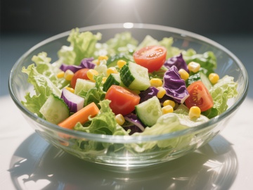 新鲜蔬菜沙拉碗
