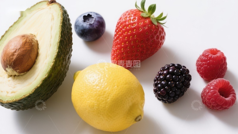 高清大图下载【趣麦麦图】新鲜水果组合展示