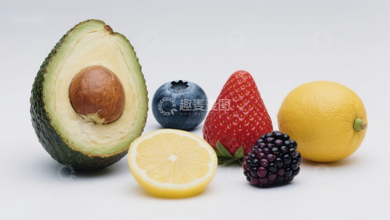 高清大图下载【趣麦麦图】新鲜水果组合展示