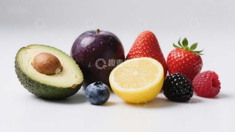 高清大图下载【趣麦麦图】新鲜水果组合展示