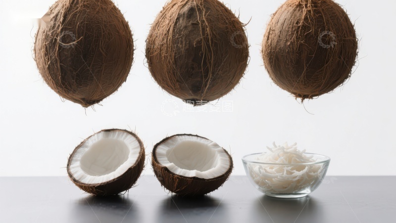 高清大图下载【趣麦麦图】椰子与椰蓉展示