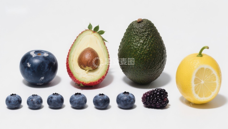 高清大图下载【趣麦麦图】新鲜水果排列展示
