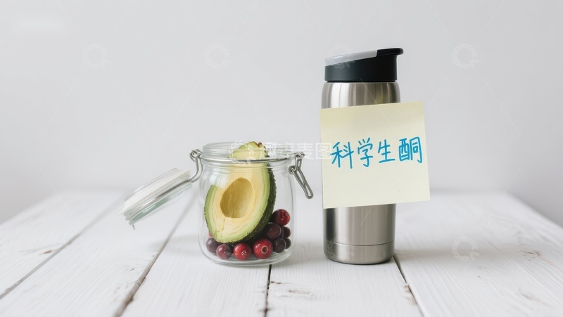 高清大图下载【趣麦麦图】健康饮品与水果组合