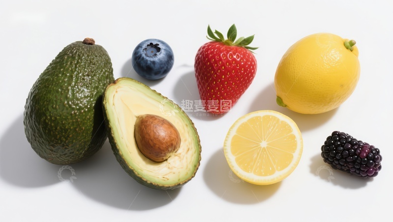 高清大图下载【趣麦麦图】新鲜水果组合展示