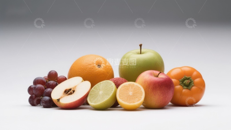 高清大图下载【趣麦麦图】新鲜水果组合展示