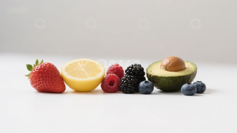 高清大图下载【趣麦麦图】新鲜水果切片展示