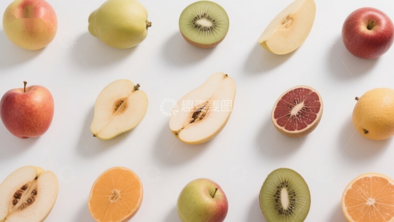 高清大图下载【趣麦麦图】多样水果切面展示