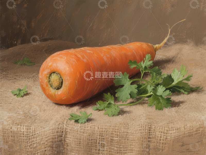 高清大图下载【趣麦麦图】新鲜胡萝卜静物画
