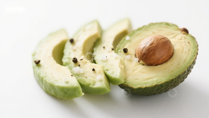 高清大图下载【趣麦麦图】新鲜切开的牛油果