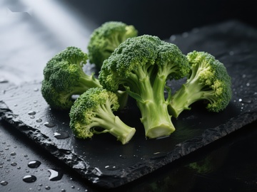 新鲜西兰花特写