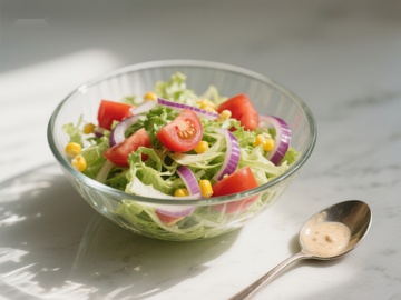 新鲜蔬菜沙拉碗