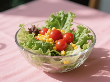 新鲜蔬菜沙拉碗