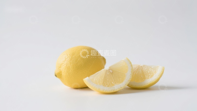 高清大图下载【趣麦麦图】新鲜柠檬与切片展示