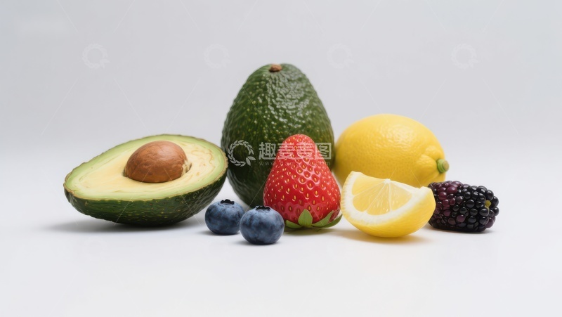 高清大图下载【趣麦麦图】新鲜水果组合展示