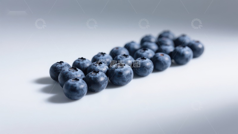 高清大图下载【趣麦麦图】排列整齐的蓝莓