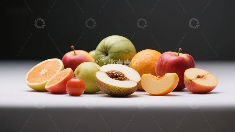 高清大图下载【趣麦麦图】新鲜水果组合展示