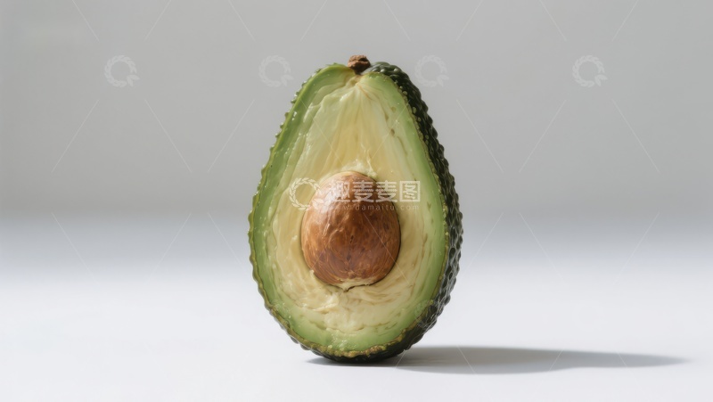 高清大图下载【趣麦麦图】切开的牛油果展示其内部