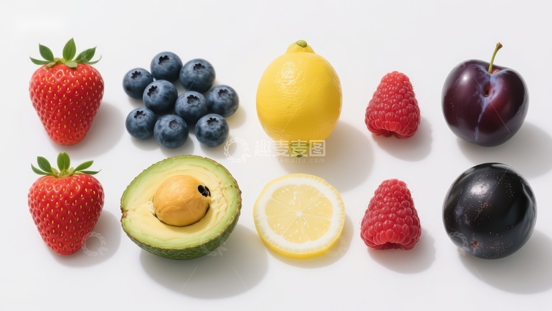 高清大图下载【趣麦麦图】新鲜水果集合展示