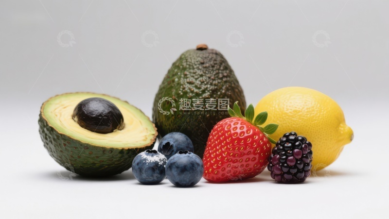 高清大图下载【趣麦麦图】新鲜水果组合展示