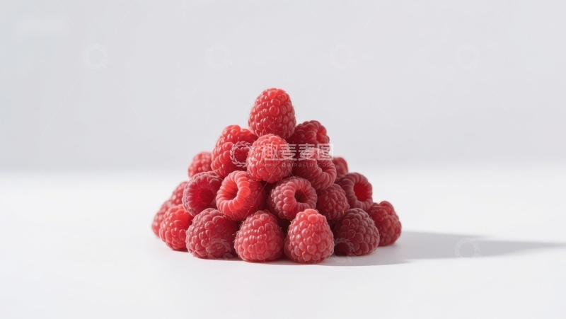 高清大图下载【趣麦麦图】新鲜红莓堆叠特写