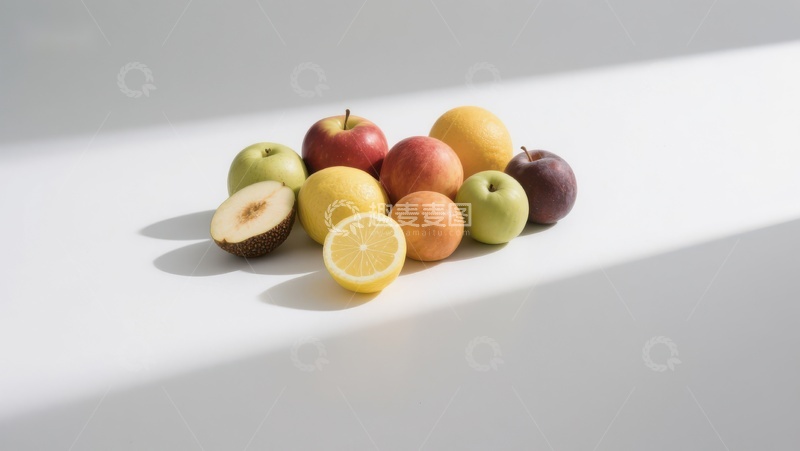 高清大图下载【趣麦麦图】色彩斑斓的水果静物