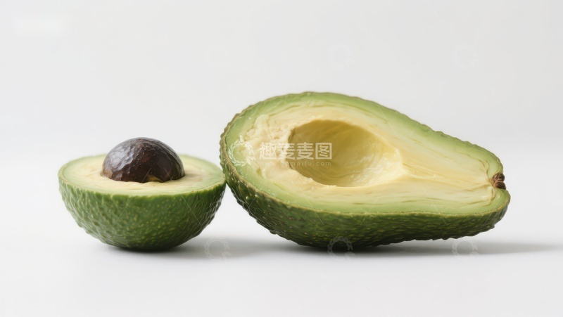 高清大图下载【趣麦麦图】新鲜切开的牛油果