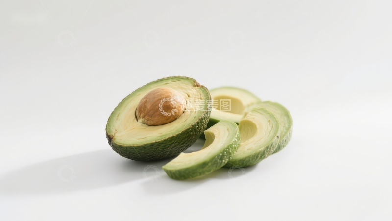 高清大图下载【趣麦麦图】新鲜切开的牛油果