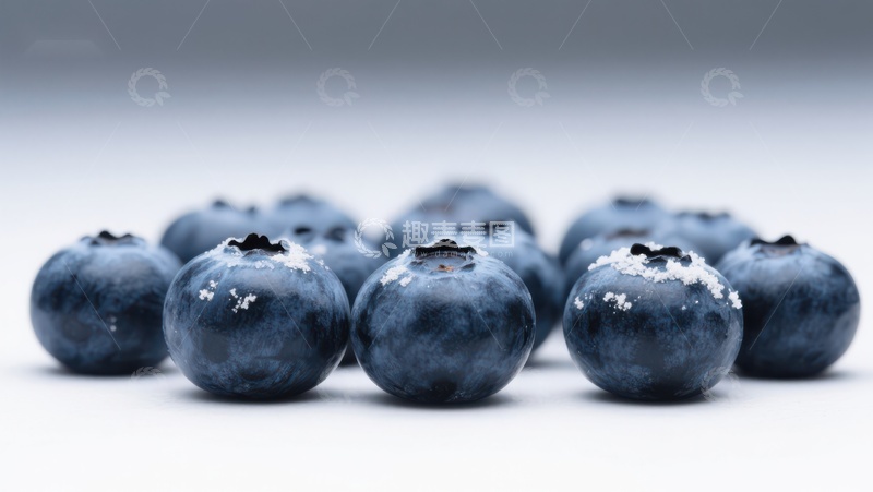 高清大图下载【趣麦麦图】新鲜蓝莓特写