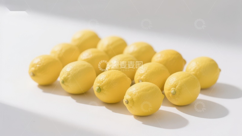 高清大图下载【趣麦麦图】明亮阳光下的柠檬群