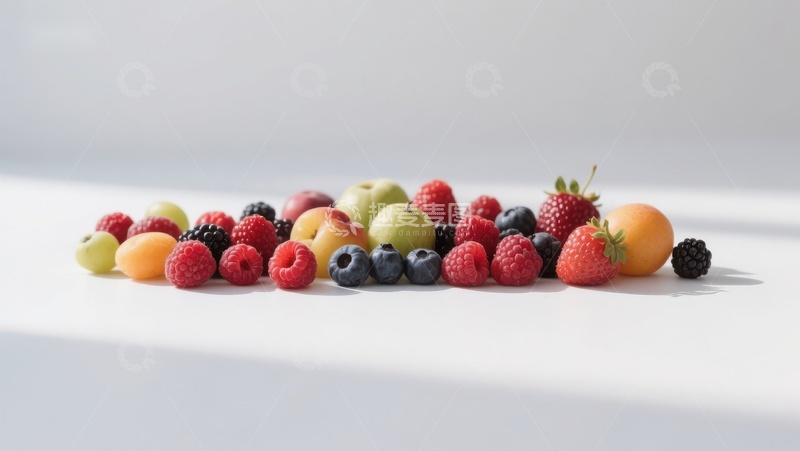 高清大图下载【趣麦麦图】色彩斑斓的水果与浆果