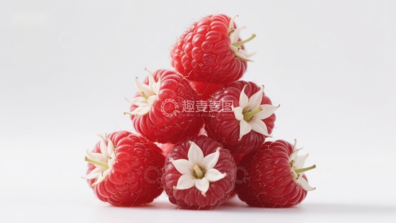 高清大图下载【趣麦麦图】新鲜覆盆子堆叠展示