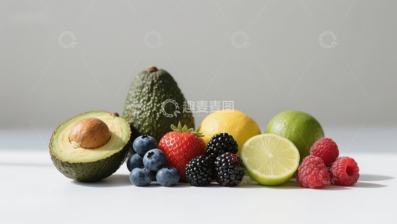 高清大图下载【趣麦麦图】新鲜水果组合展示