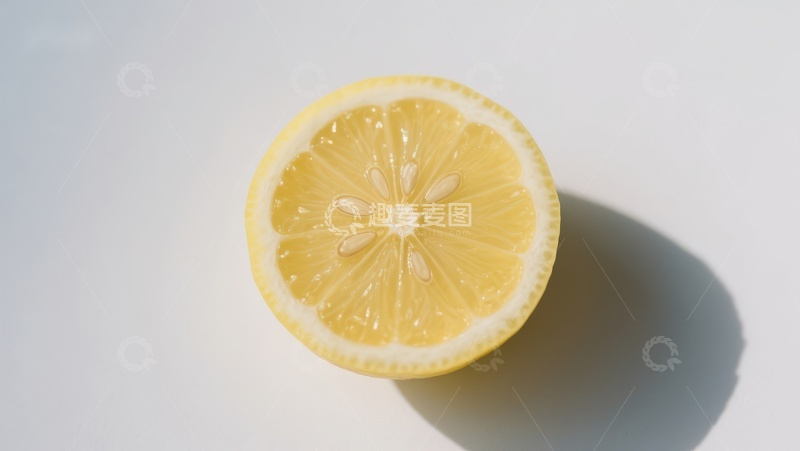 高清大图下载【趣麦麦图】新鲜柠檬切片特写