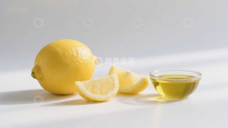 高清大图下载【趣麦麦图】柠檬与蜂蜜的清新组合