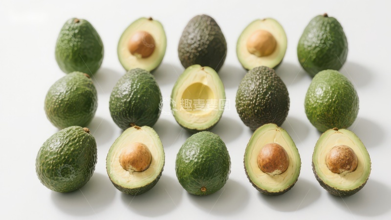 高清大图下载【趣麦麦图】新鲜牛油果展示