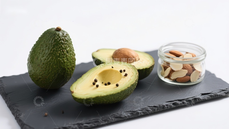高清大图下载【趣麦麦图】新鲜牛油果与坚果组合